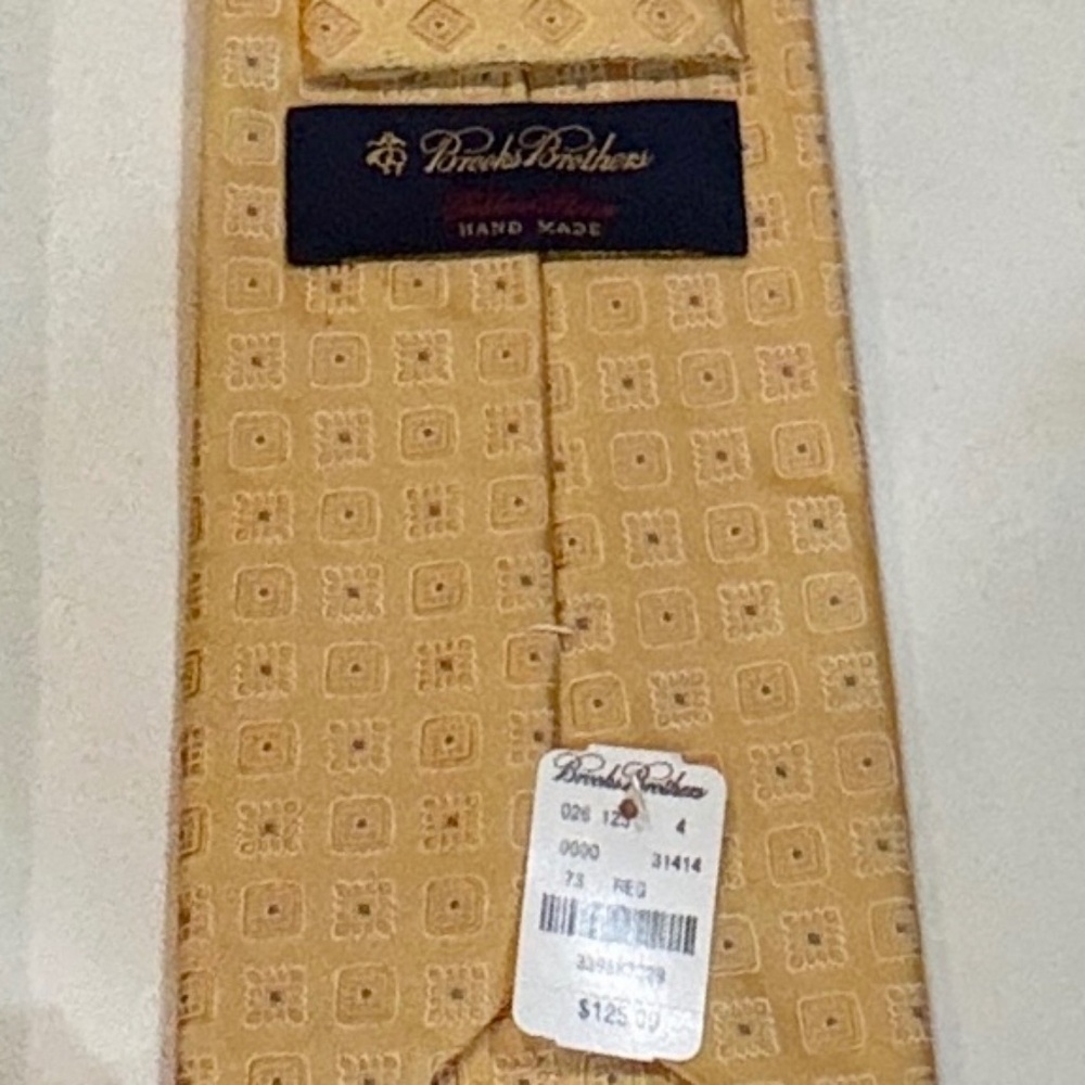 NWT - Brooks Brothers Gold/Yellow Tie